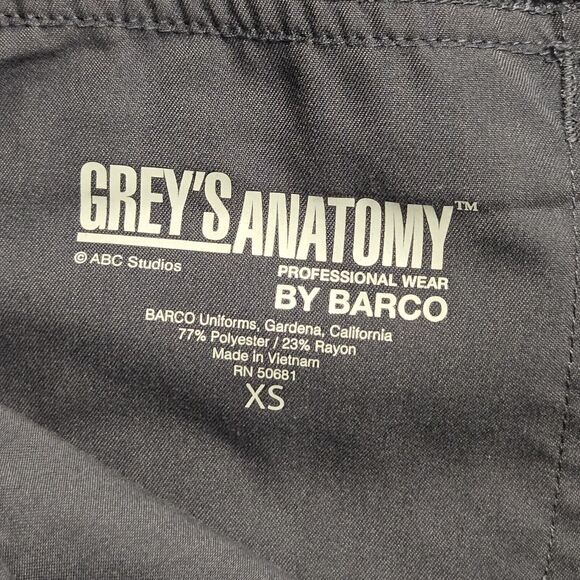 Greys Anatomy Mia Womens Medical Cargo Scrub Pants XS Reg. 30" 4277 Gray - Picture 2 of 9